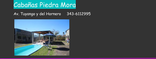 Cabaas Piedra Mora        Av. Tuyango y del Hornero     343-6112995
